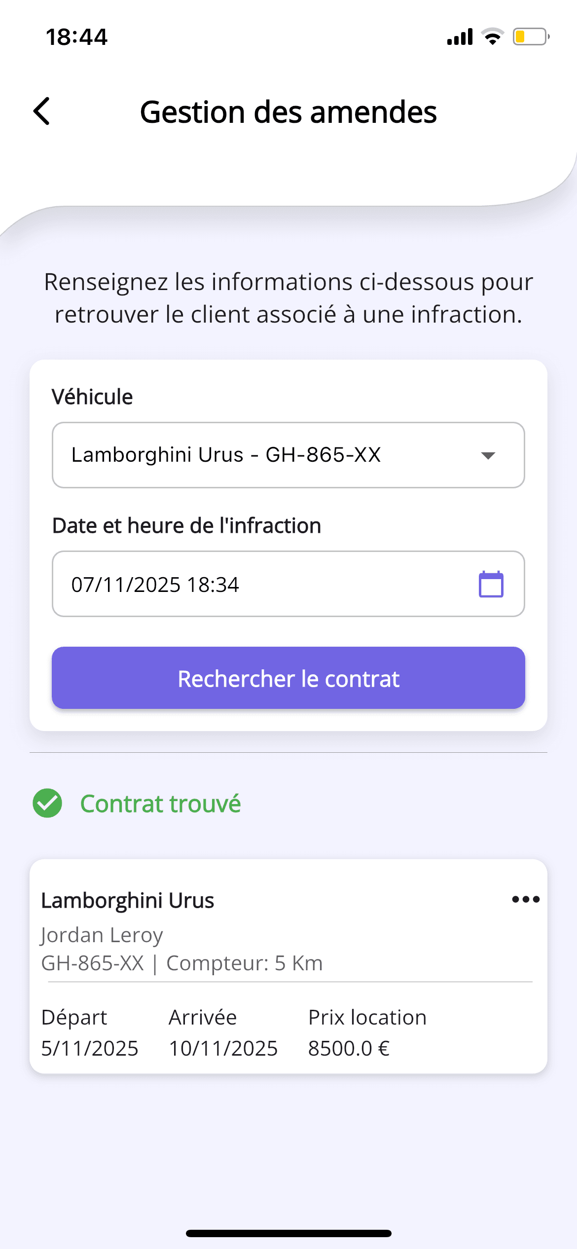 Gestion des amendes 1